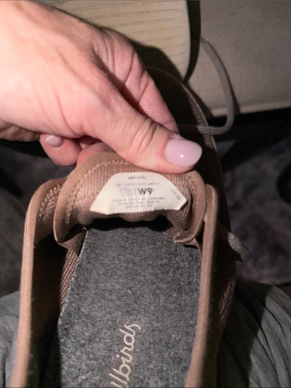 Allbirds Tree Runners Women's Knit Lace-Up Sneaker in Weathered Brown Comfort